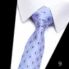 Corbata para Hombre para Negocios y Boda, Rayas Jacquard Puntos Flecha Formal Poliéster Seda para Novio y Padrino