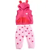 Muñeca American Girl de 43 cm con Conjunto de Lunares Corazón Rojo Rosa Muñeca Reborn Accesorios y Ropa de Bebé Realistas Modelo Nuevo