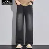 Jeans Explorer para Hombre, Nuevo Estilo Primavera y Verano, Ajuste Holgado Vintage, Pantalones de Pierna Ancha Rectos de Moda Casual Desgastados Venta al por Mayor
