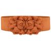 Atacado chiffon rosa dupla flor elástico na cintura selo coreano senhoras dupla flor super largo selo na cintura/cinto