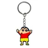 Accesorios de Cómics Crayon Shin-Chan Llavero Suave de PVC Colgante Lindo para Coche Accesorios para Mochila Escolar de Estudiante Llavero