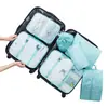 Y Bolsas de Armazenamento para Viagem Bagagem Roupas Roupa Íntima Embalagem Separada para Viagem Bolsa de Armazenamento de Roupas Conjunto de Armazenamento Conjunto de Sete Peças