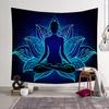 Tapiz de meditación bohemia transfronterizo con impresión digital 3D, tapiz personalizado con diseño gratuito