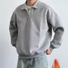 Sudadera de Color Sólido con Cuello Nuevo Estilo para Hombres y Mujeres, Estilo Perezoso de Moda, Diseño Moderno, Top Casual Holgado Versátil