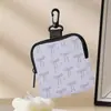 Cartera para Monedas con Estampado de Lazo, Bolso de Almacenamiento Impermeable de Cuero Artificial, Estuche Multifuncional Mini para Auriculares