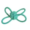 Juguete Duradero de Cuerda de Algodón para Perros 16cm Nudo de Mariposa de Cuatro Orejas para Perros Grandes