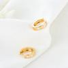 Brincos de Gota de Óleo Cruzada para Dormir, Não é Necessário Remover os Brincos para Mulheres, Banhados a Cobre e Ouro 14K, Design Simples e Popular, Brincos de Luxo Acessíveis