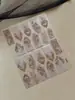 Adesivos de Unha Borboleta de Renda Estilo Japonês 3D Em relevo Tira de Renda Listrada Francesa Adesivos de Unha Atacado