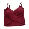 Verão Famosidade Barriga de Fora Mistério Cruz Sexy Beleza Alça Almofada no Peito Sem Alças Camiseta Básica Peça de Roupa Externa Top