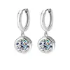 Pendientes de Burbuja de Moissanita al por Mayor Transfronterizos Pendientes de Moissanita de Plata S925 para Mujer Moda Simple Joyería para Orejas de Gama Alta