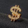 Joyería Transfronteriza Europea y Americana Actividades de Apertura Anillo Dólar Estadounidense Incrustado de Diamantes Accesorios Hip-hop Anillo de Hombre a la Moda