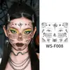 Tatuagens Adesivas de Aranha 3D Impermeáveis e Divertidas Transfronteiriças Teia de Aranha Tatuagem de Braço Maquiagem de Halloween Adesivos de Rosto