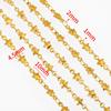 Aço Inoxidável Resistente à Cor Lançando Corrente do Amor Galvanizado a Vácuo Semiacabado Feito à Mão DIY Pulseira Corrente de Cintura Colar Joia