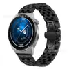 Adequado para pulseira de aço inoxidável de cinco fileiras com fecho borboleta de metal para relógio Huawei GT 3 Pro 43/46MM