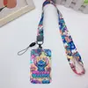 Lanyard Largo Lilo & Stitch Funda Protectora para Tarjeta de Autobús Tarjeta de Comida Estudiantil Control de Acceso al Campus Funda Protectora para Documentos