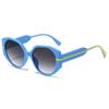 Nuevas Gafas de Sol de Moda Redondas de Montura Completa de Plástico Estilo Europeo y Americano para Hombres y Mujeres, Adecuadas para Vacaciones y Viajes, Gafas de Sol con Protección Solar