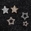 Versão coreana de brincos de estrela de cinco pontas Diamante pequeno fresco brincos estrela temperamento Mini brincos estrela atacado