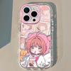 Variado Sakura para iPhone16 Capa de Celular Espelhada Apple 15promax Japonês 12 Anime 14 Fofo 13
