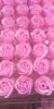 Cabeza de flor de jabón de rosa de tres capas sin base caja de regalo de flor de jabón DIY regalo de 38 días venta al por mayor