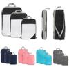 Bolsa de almacenamiento de compresión de viaje popular de Amazon, bolsa de almacenamiento de ropa de equipaje impermeable de tres piezas, venta al por mayor de fábrica