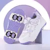 Zapatos con Ruedas de Cuatro Ruedas para Niñas, Zapatos Deportivos con Ruedas, Nuevo Modelo Primavera 2025, Patines para Niños Mayores