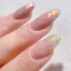 Nuevo juego de polvo ópalo para decoración de uñas estilo japonés de 6 colores, popular polvo de brocado nube fantasía aurora, polvo de terciopelo de nieve iridiscente
