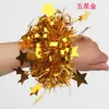 Flor de mano para actuación del Día del Niño Accesorios para Reunión Deportiva Pulsera de Año Nuevo Flor de Muñeca para Baile de Jardín de Infancia
