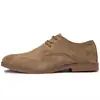Venta directa de fábrica zapatos de plataforma zapatos de cuero mate estilo británico zapatos de hombre de cuero y terciopelo talla grande 4546 zapatos casuales de negocios moda