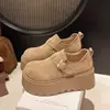Zapatos Birkenstock de Suela Gruesa para Mujer, Nuevo Estilo Primavera 2026, Zapatos Perezosos sin Cordones, Zapatos Birkenstock que Aumentan la Altura, Zapatos Individuales Versátiles