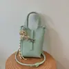 Cesta de Verduras con Patrón de Lichi Transfronteriza Bolsita de Carrillón de Viento Bolso de Hombro Cruzado Nuevo Estilo Verano 2026 Bolso de Cubo