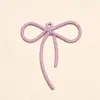 Colgante de Lazo de Cinta Pintado de Colores Accesorios de Joyería DIY Llavero de Cinta Dulce Colgantes para Pendientes Decoración de Oreja