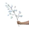 Flores artificiales con forma de linterna con núcleos de espuma, utilizadas para decoraciones de bodas, arreglos de pasillos y exhibiciones florales; Materiales para arte floral DIY para salones de bodas