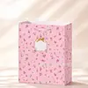 Bolsa de Tela con Estampado Floral Pequeño para Comercio Exterior, Bolsa de Papel de Regalo, Tarjeta Blanca Engrosada, Bolsa de Empaque con Flores Pequeñas Frescas, Bolsa de Compras Transfronteriza