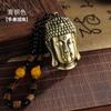 Nuevo Metal Relieve Forma de Cabeza de Buda Tathagata Inflable A prueba de Viento Colgante de Encendedor Regalo Personalizado Creativo de Gama Alta