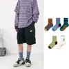 1726 Calcetines Infantiles al por Mayor 25 Otoño Nuevos Calcetines Cortos para Bebé de Moda Sin Costuras Bloque de Color Estilo Deportivo Calcetines de Algodón para Niños