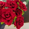 Material de Flor de Rosa de Palo Retorcido, Rosa Prensada, Accesorios de Arte de Flores Eternas, Producto Terminado