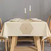 Toalha de Mesa com Toque de Luxo, Luxo Leve, Impermeável, à Prova de Óleo, Resistente ao Calor, Lavável, Tapete Retangular de PVC para Mesa de Jantar e Mesa de Centro, Novo Modelo 2026