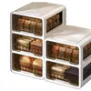 Caja de almacenamiento para ropa interior, caja de calcetines tipo cajón, organizador de ropa interior compartimentado tres en uno, organizador de ropa para el hogar, armario de almacenamiento para ropa interior