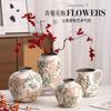 Ornamento de Vaso Cerâmico Simples Retrô Escandinavo Decorações Suaves para Mesa de Escritório Sala de Estar Casa Nova Chinoiserie