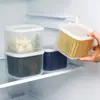 Caja de Almacenamiento para Refrigerador, Caja de Almacenamiento para Preparación de Cocina, Caja para Cebolleta Doméstica, Caja Selladora de Alimentos para Congelador, Caja de Almacenamiento con Drenaje