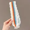 Faixa de Cabelo Bordada em Tricô com Fita Mágica, Patch para Franja, Ferramenta para Organizar o Cabelo, Faixa de Cabelo para Lavar o Rosto para Mulheres, Novo Acessório de Cabelo 2026