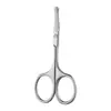 Juego de recortador de vello nasal para hombres, cabezal redondo de acero inoxidable, afeitado, limpieza de fosas nasales, tijeras pequeñas manuales para mujeres