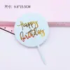 Inserts para Bolo de Aniversário de Celebridade da Internet em Acrílico Decoração Espelhada Refletiva Cartão em Inglês para o Dia das Mães