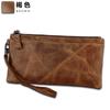 Guangzhou fábrica mayorista punto Cuero Crazy Horse Tarjetero cuero tarjetero para hombre set de tarjetas para hombre Libro de tarjetas de cuero hecho a mano bolsa pequeña