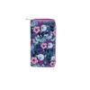 Cartera Larga de PU con Cremallera Estilo Étnico Transfronteriza Pequeña Floral 2095 Bolso de Mano Florido Figura Impresa