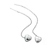 Pendientes Largos de Acero Inoxidable 304 con Forma de Corazón y Acero de Titanio Chapado en Oro de 18 Quilates para Mujer, Elegantes Pendientes que Hacen que el Rostro Parezca Más Delgado