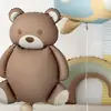 Ins Lindo Oso Mate Avión Arcoíris Dinosaurio Animal Globo Globo de Película de Aluminio Decoración de Fiesta de Cumpleaños
