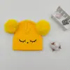 Toucas para Bebê, Toucas de Lã Tricotada, Cachecóis Quentes de Outono e Inverno para Meninos e Meninas, 3-18 Meses, Protetores de Orelha Infantis em Formato de Cúpula