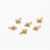 Colgante Estrella Bamang de Oro Verdadero Chapado en Cobre Eléctrico de 14K Accesorios de Joyería DIY Material para Aretes Colgante de Zircón Micro-incrustado