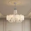 Lustre de vidro Murano para sala de estar, vintage e elegante, adequado para restaurantes, rosa romântico, perfeito para o quarto de uma menina